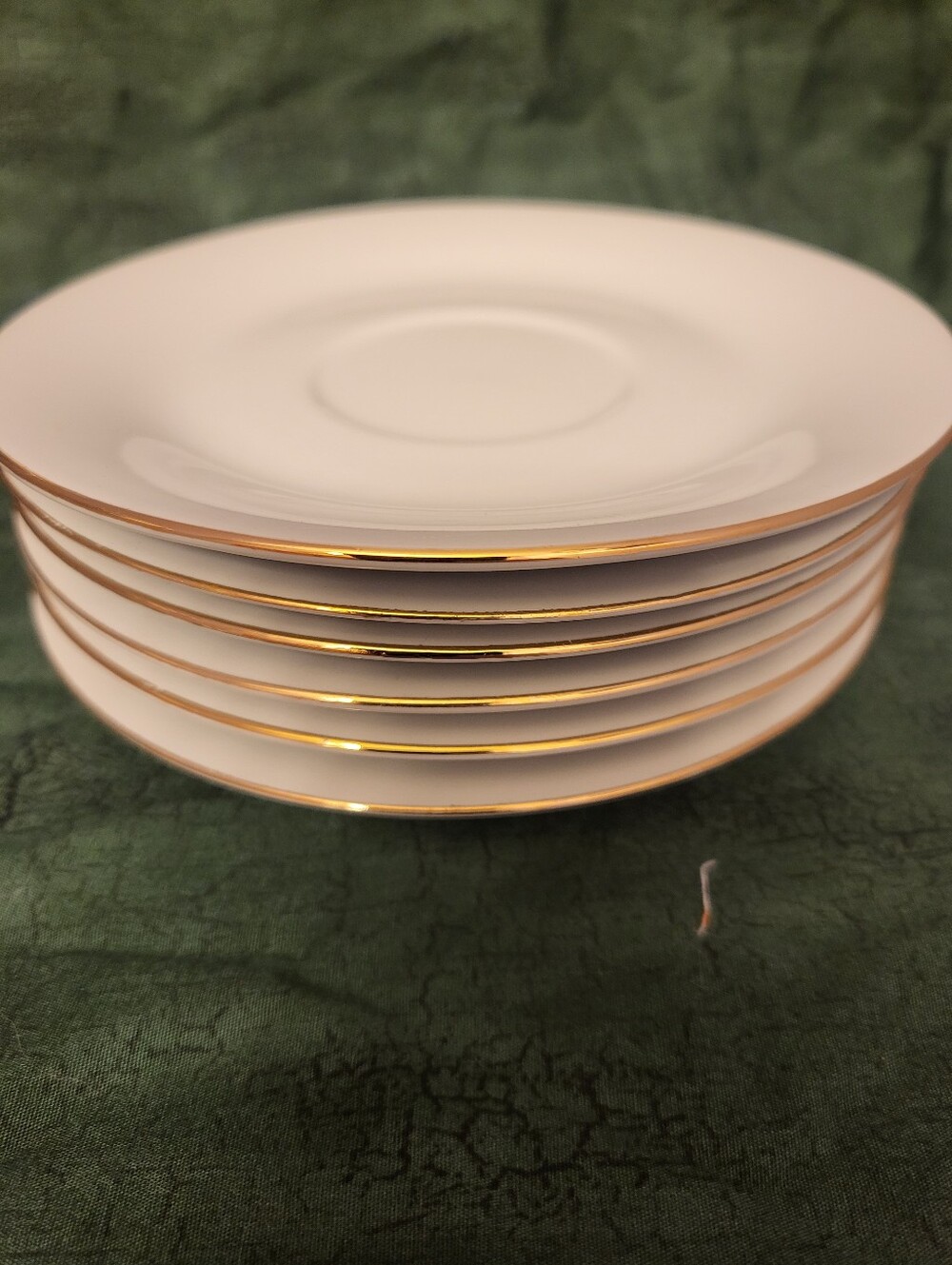Seagull Fine China - Set of 6 White With Gold Trim